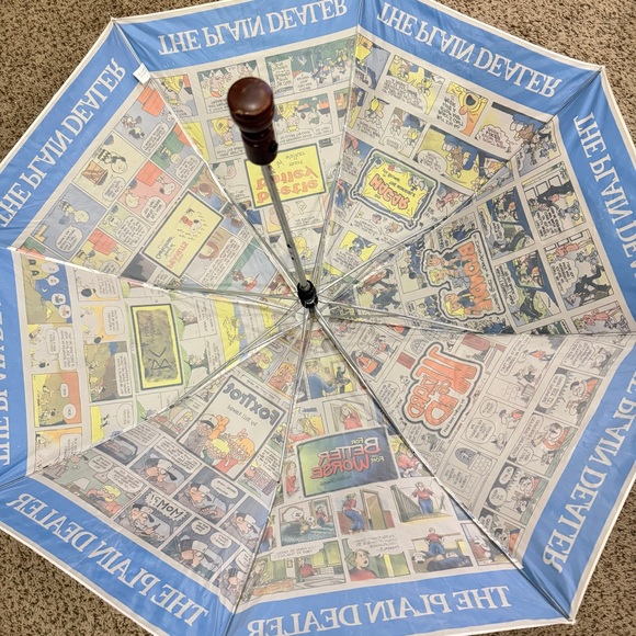 Vintage The Plain Dealer Comic Umbrella Rare Beetle Bailey Blondie Peanuts - Picture 7 of 11